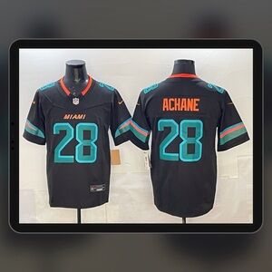 Men’s NFL Miami Dolphins De‘Von Achane 2025 Rivalry Collection F.U.S.E Jersey